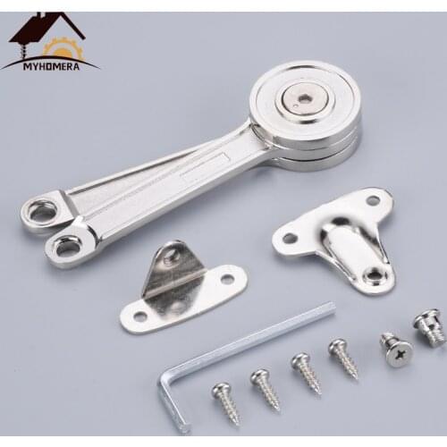 Myhomera 80-150N Stop Stays Door Lift Up Support Furniture Door Lift Cabinet Hinge Kitchen Cupboard Doors Hinges Heavy Load