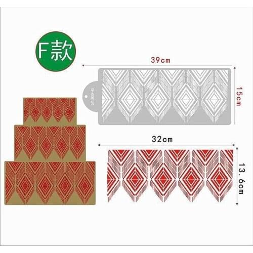 Cake Decorating Tools Cakes Baking Templates Wheat Spike Pattern Cake Boder Stencil for DIY Craft Drawing Mold Bakeware