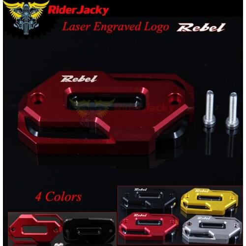 Red Black Motorcycle Front Brake Master Cylinder Fluid Reservoir Cover Oil Cap For HONDA CMX REBEL 300 500 2017-2018(years)