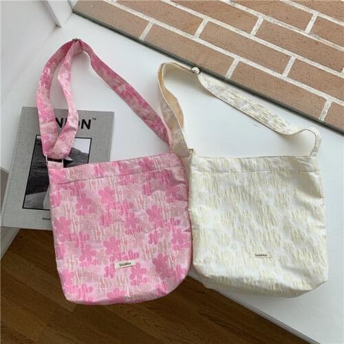 Summer Fashion Womens Shoulder Crossbody Bags Retro Flower Girls Student Underarm Bag Female Shopper Bag Small Tote Handbags