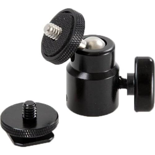Mini tripod Ball Head of 360 Swivel DSLR Camera Tripod Dsr +1/4"Screw Mount Stand Mini BallHead for camera tripod ballhead L3FE