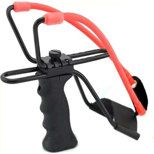Powerful Thunderstorm Stainless Steel Slingshot Catapult Hunter Wrist Support Sling Shot Outdoor Hunting