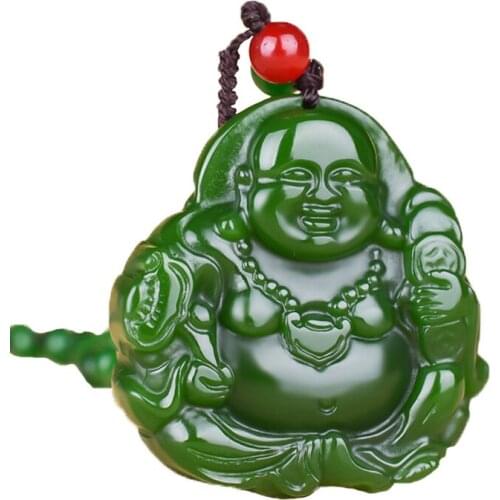 Men Necklace Pendant Laughing Buddha Maitreya Money Buddha Pendant Free Chain for Female Fashion Jewelry