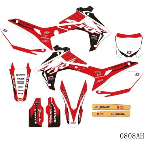 Full Graphics Decals Stickers Background 3M For HONDA CRF250 CRF 250 2014 2015 2016 2017 CRF450 CRF 450 2013 2014 2015 2016