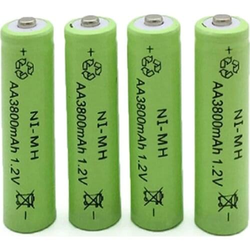 1.2V 3800mah AA Battery Ni-MH Rechargeable Neutral Battery for camera Remote Control toys Flashlight
