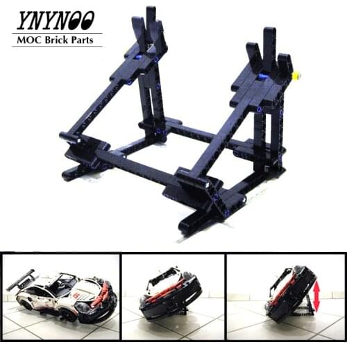 NEW High-Tech MOC Adjustable Side Vertical Stand Parts Kit for 42096 RSR Building Blocks Bricks Model Display Stand DIY Toys