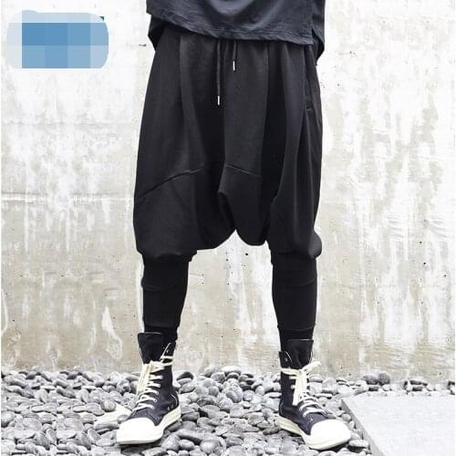 Original design harem pants hanging pants 2020 new dark Japanese mens trousers casual pants