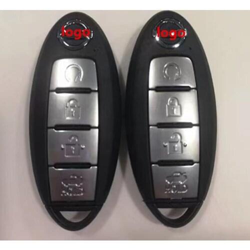 Car Keyless Smart Remote Key 433Mhz 4A Chip for Bluebird Sylphy Pulsar Sentra Sunny Smart Key with Remote Start Button