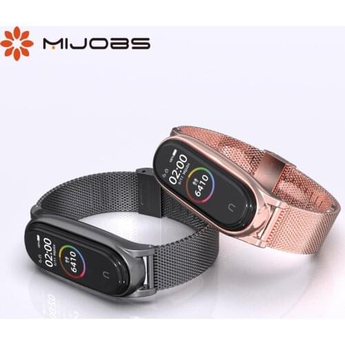For Xiaomi Mi Band 5 Strap Milanese Bracelet for Mi Bend 4 NFC Metal Correas Wristbands on My Miband 3 4 5 Pulseira Smart Watch