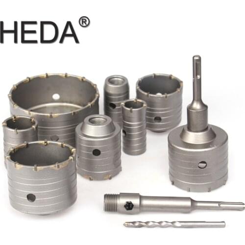 110-500mm SDS PLUS Shank 30-160mm Concrete Hole Saw Electric Hollow Core Drill Bit Cement Stone For Air Conditioner Tube