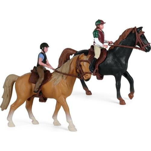 Horse Riding Model Action Figure Simulation Animal Action Figures Collection PVC Toy Kids Gift
