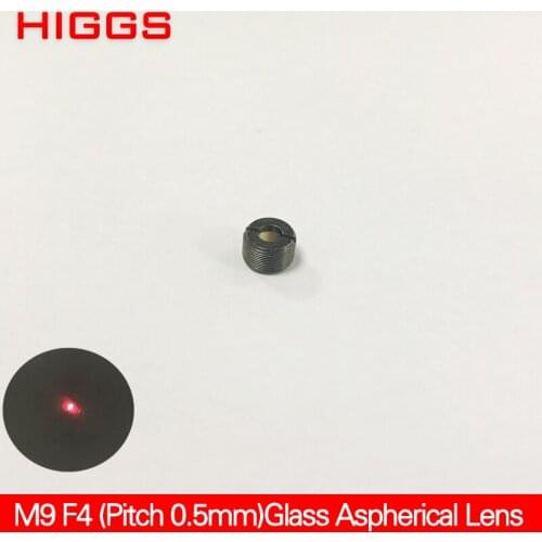 High quality M9 pitch 0.5mm focus length 4mm Glass aspherical lens laser Optical collimating lens AR coated Customizable
