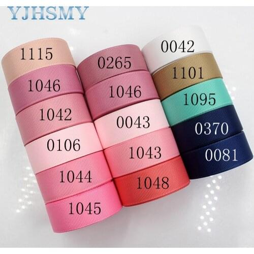 YJHSMY,J-171109-20MM,20 mm 5 yards Solid Color Ribbons Thermal transfer Printed grosgrain,clothing Accessories DIY handmade