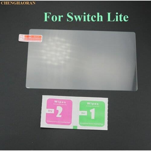 ChengHaoRan 20pcs For Switch Lite Glass Ultra Clear Full HD Screen Protective Film Surface Guard Console Protector Cover Skin