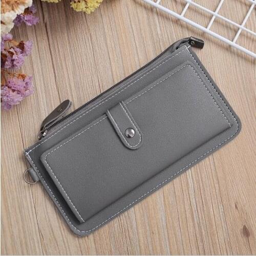 2020 Women Wallets Fashion Long PU Top Quality Card Holder Classic Female Purse Zipper Wallet For Women