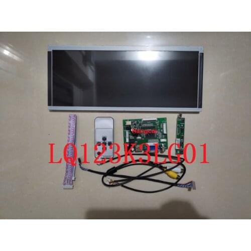 LQ123K3LG01 12.3 inch LCD Panel+HDMI+VGA+2AV Lcd Controller Drive Board 1280*480
