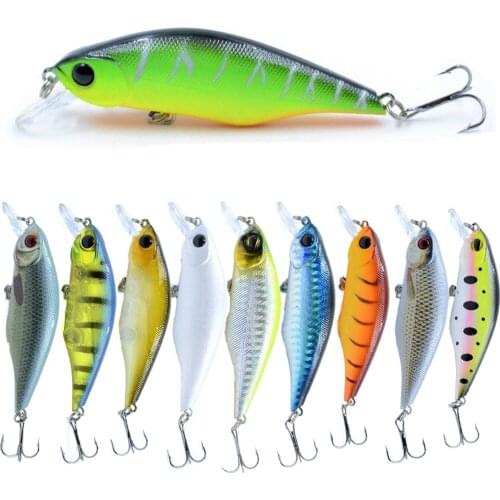1Pcs Minnow Fishing Lure 9cm/11g 10 Colors Floating Hard Bait Wobbler Jig Bait Crankbait Carp Artificial Pesca Fishing Tackle