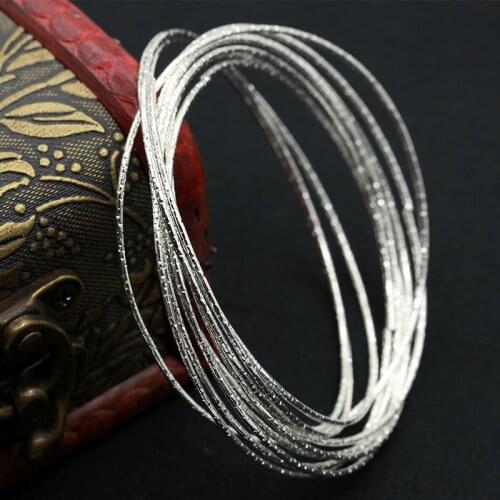 L249 Hot New Ethnic Shiny Multilayer Bracelets & Bangles Vintage Simple 10 Layers Charm Matte Wrap Bracelet Women Jewelry