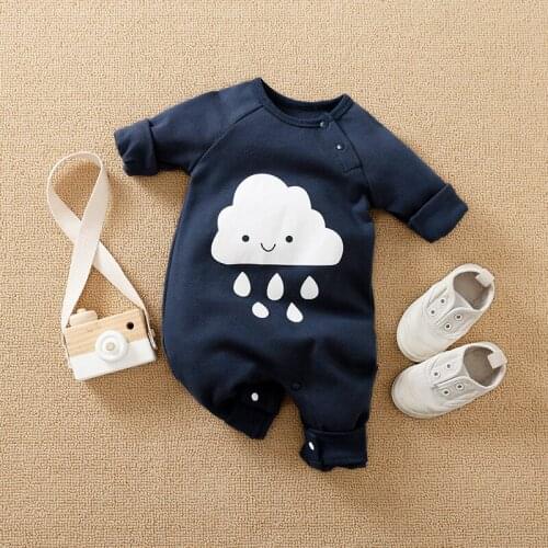 2021 Spring Autumn Newborn Baby Boy Clothes Cotton Romper Unisex Jumpsuit Long Sleeve Overalls Full Clothing 0-1 Years Old