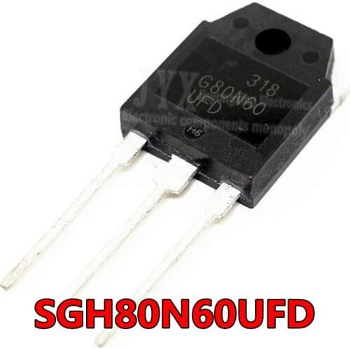 5Pcs SGH80N60UFD TO-3P SGH80N60 TO-247 G80N60 80N60 G80N60UFD