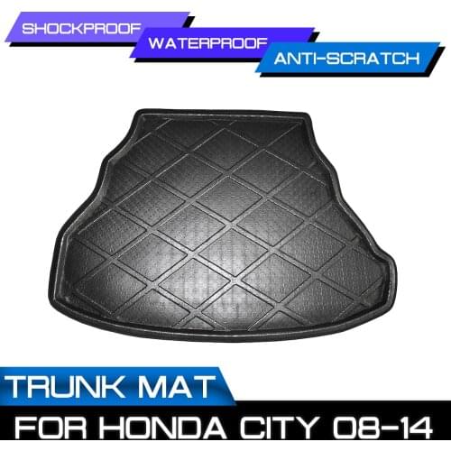 Car Floor Mat Carpet Rear Trunk Anti-mud Cover For Honda CITY 2008 2009 2010 2011 2012 2013 2014