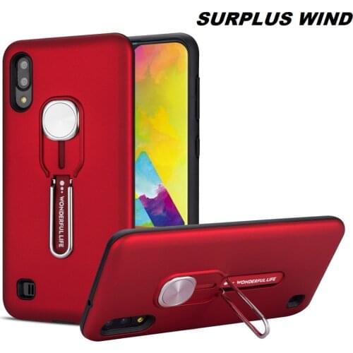 For SamSung Galaxy M30 Phone Case With Finger Ring Phone Stand Phone Casing Magnetic Car Mount Phone Case for Galaxy M20 M10