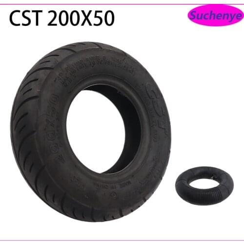 CST 8 Inch 200x50 Tire for Electric Scooter Folding Bicycle Thickened Outer Tube Butyl Rubber Inner Tube Wear Resistant