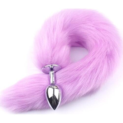 Fanala Faux Fox Tail Anal Plug Stainless Steel Butt Plug For Adult Erotic Anal Insert Sex Toy Fetish Fantasy Cosplay Accessories