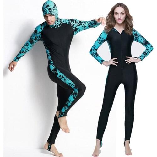 2017 Scuba Full Body Stinger Suit Dive Skin with Hood Sun Protection One-piece Jump suit, Lycra Wetsuit Nylon Swimwear Snorkel
