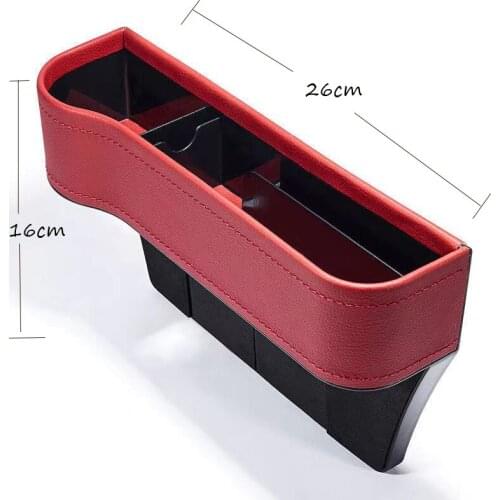 Leather Car Cup Holder Seat Organizer Holder Universal Auto Seat Gap Storage Box Seat Seam Pockets Trunk Organizer