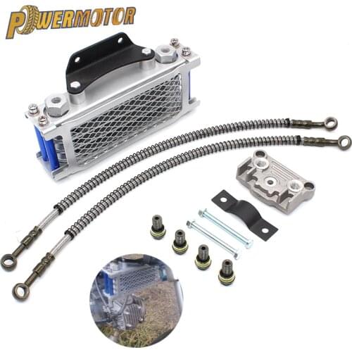 Oil Cooling Motocross Cooler Radiator Oil Cooler Set Monkey Bike For 50 70 90 110 125 140cc Dirt Bike DAX Pocket Bike ATV Motor