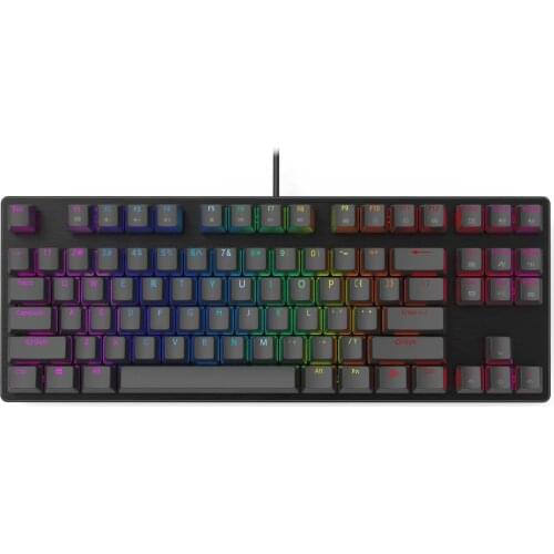 Smart Duck xs87 87 key Mechanical Keyboard 80% TKL hot swappable switch lighting effect RGB switch led type c software macro