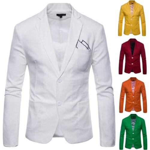 Fashion Cotton Linen Summer Men Blazer Mens Comfort Jacket Suits Slim Blazers Ouality Casual Suits Plus Size Top 4XL DCC088