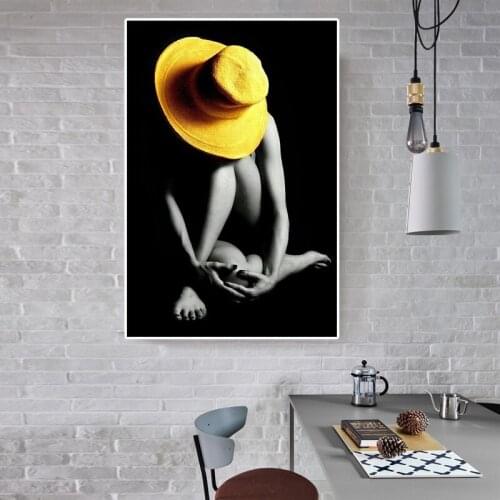 Modular Hd Prints Pictures Nude Women Home Decoration Abstract Painting Canvas Poster No Frame Curl Up Wall Art For Living Room