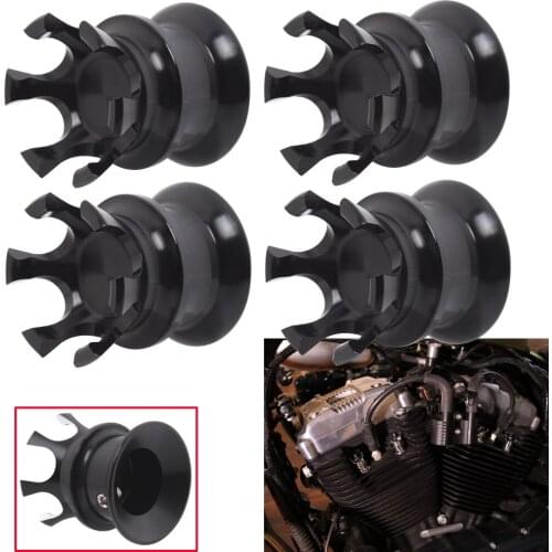 Motorcycle Black Head Bolt Topper Cover Cap Engine Cover Trim For Harley Softail Dyna Sportster XL883 XL1200 Big Twin 1340 Evo