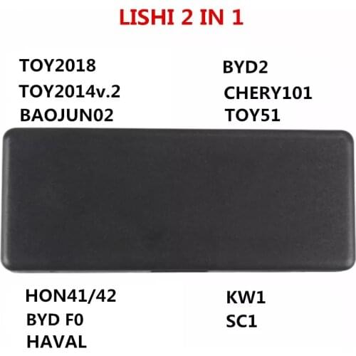 Original Lishi 2 IN 1 TOY2018 TOY2014v.2 BAOJUN02 BYD2 CHERY101 TOY51 HON41/42 BYD FO HAVAL KW1 SC1