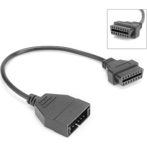 Plastic Convertor Adapter Cable Diagnostic Scanner OBD 12 Pin OBD1 to 16 Pin OBD2 Convertor Adapter Cable Diagnostic Scanner