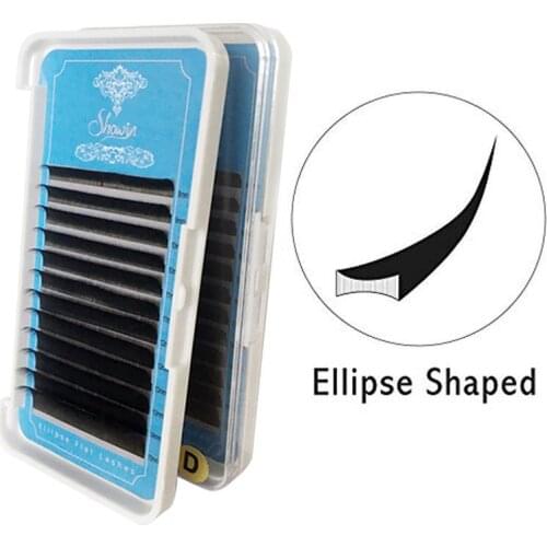 5 Case Eyelashes 3D Mink Lashes Natural Extension Ellipse Flat Lashes Individual Eyelash Extension Makeup Cilia Professional