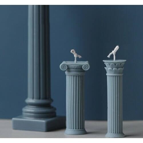 Roman Column Candle Mold Diy Candles Mould Plaster Handmade Making Supplies