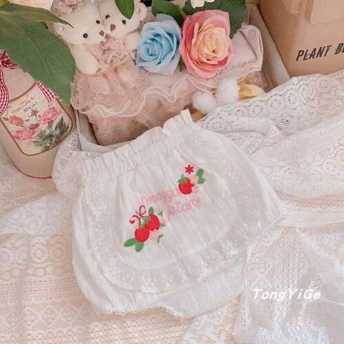 Summer New Baby Girls Rococo Sweet Style Baby Girl Princess Bread Pants 1-5 Years Old Harem Pants Small Hot Pants Quality Soft