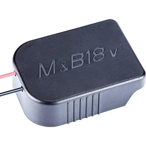 18V Li-ion Battery Power Mount Connector Adapter Dock Holder 14 awg Wires BL1830 For Makita Bosch 18V 54V Lithium Battery DIY