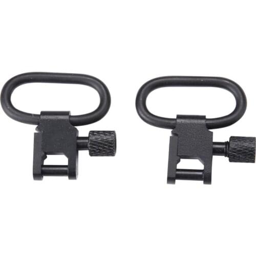 Sling swivels 1 inch Quick Detachable Studs(QD) Mount Sling ,Rifle Sling Attachments swivels , Black (2-Pack)