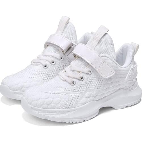 2020 Spring/Autumn Children Leather Kids Sneaker Girls Boys Shoes School Sport Running Breathable soccer contrast Shoes