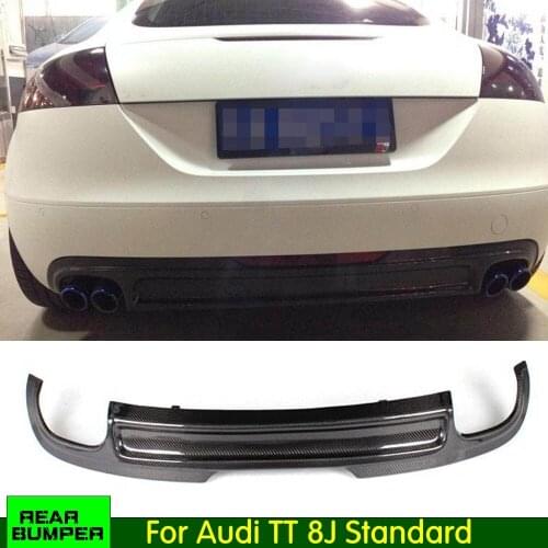 Rear Diffuser For Audi TT 8J Standard Bumper Lip Spoiler 2008 2009 2010 Not For US Car Body Kits