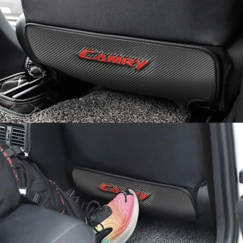 1pcs Car Seat Back Anti-Kick Cushion Pad Rear Seat Passenger Anti-Dirty Kick Pad for Toyota camry accessories car styling