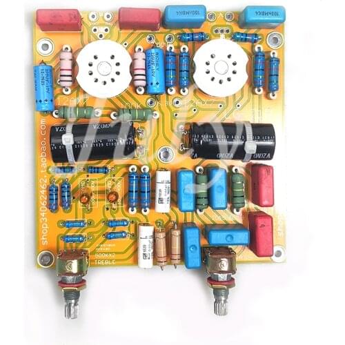12AX7 tube tone board, the most reasonable design of Baxandall tube tone control circuit, filament 6.3V DC power supply