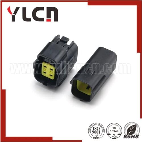 3 Sets 1.8 Series Four Pins Electrical Wire Connector Plug For Car Male Female Connector