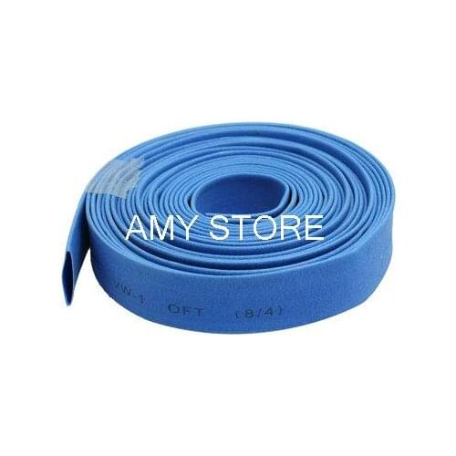 3 Meter 8mm Dia Blue Polyolefin Heat Shrinking Shrinkable Tubing Tubes