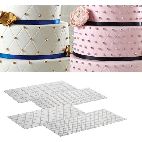 4pcs/lot Sugarcraft Transparent Texture Mat Cake border decorating Tools Cake Mold Border Decorating Tools Cake Mold Fondant