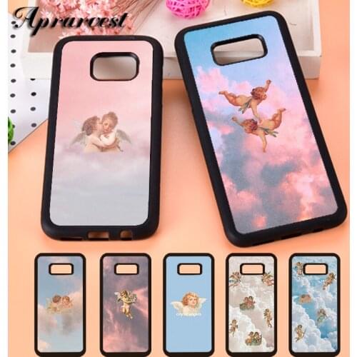 Aprarvest Angels Aesthetic Aesthetics Rubber Phone Case Cover For Samsung S5 S6 S7 edge S8 S9 Plus S10 lite S10E Note 5 8 9 10